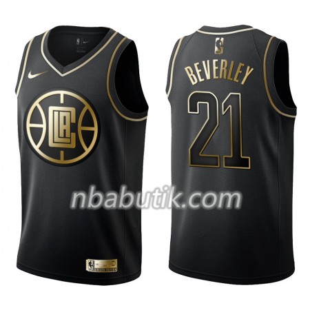 NBA Mænd Trøje Los Angeles Clippers Patrick Beverle 21 Nike Sort Golden Edition Swingman NBA Mænd Trøje Los Angeles Clippers Patrick Beverle 21 Nike Sort Golden Edition Swingman